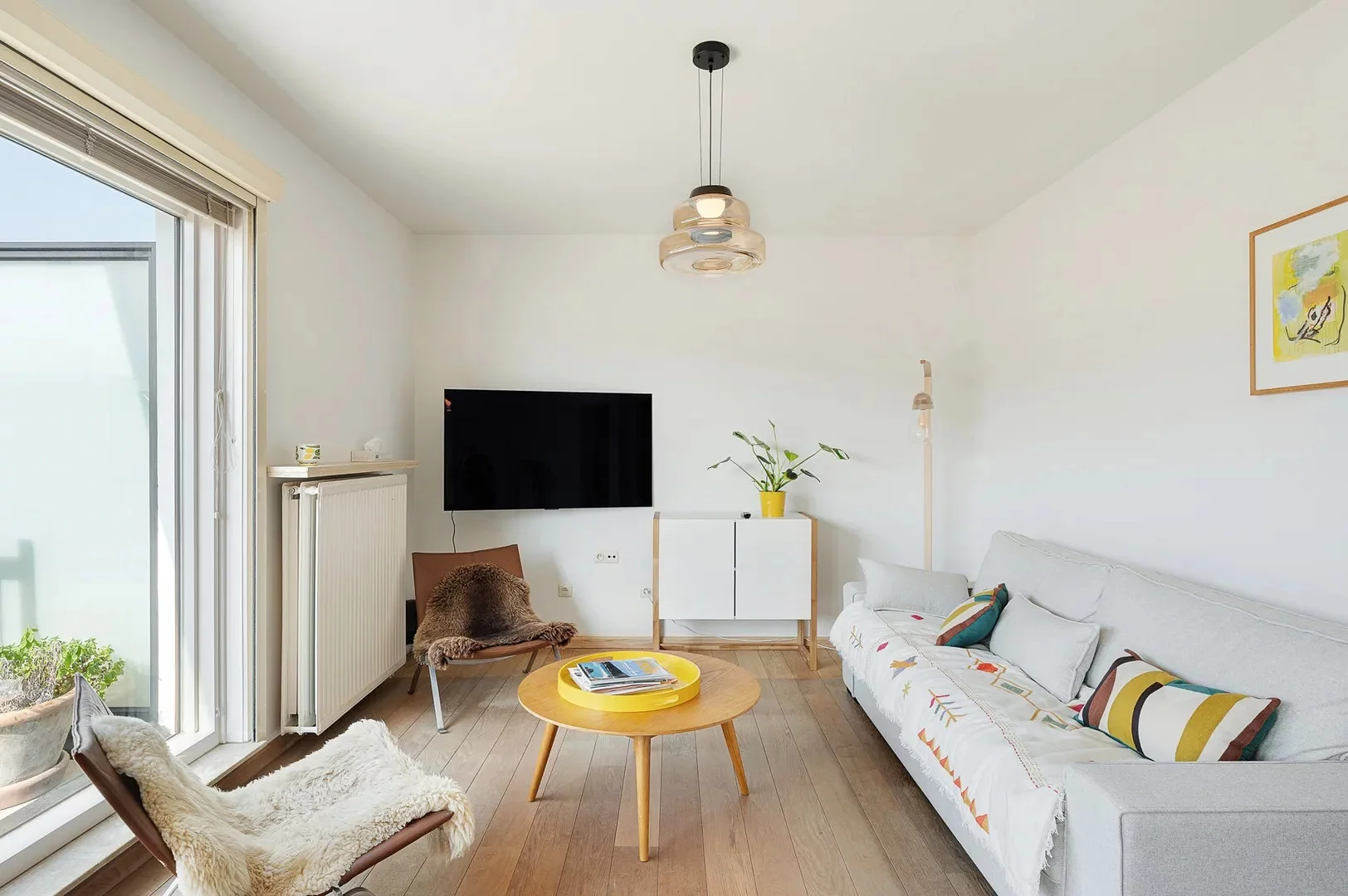 Penthouse appartement met grote zonneterrassen nabij strand.