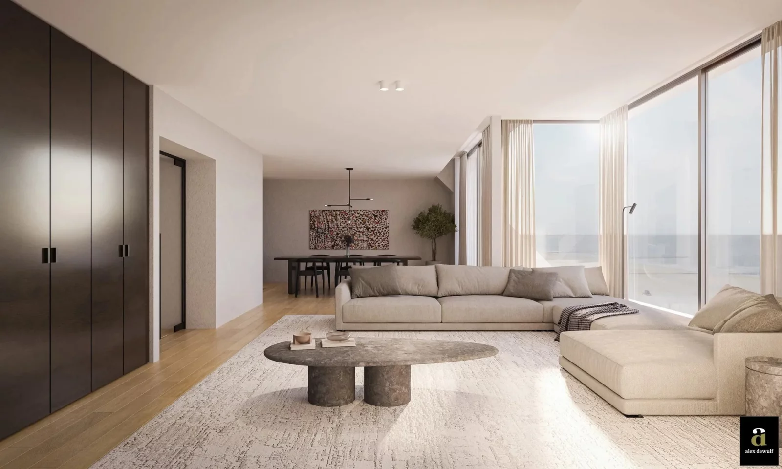 Exclusief wonen met zeezicht in hartje Het Zoute