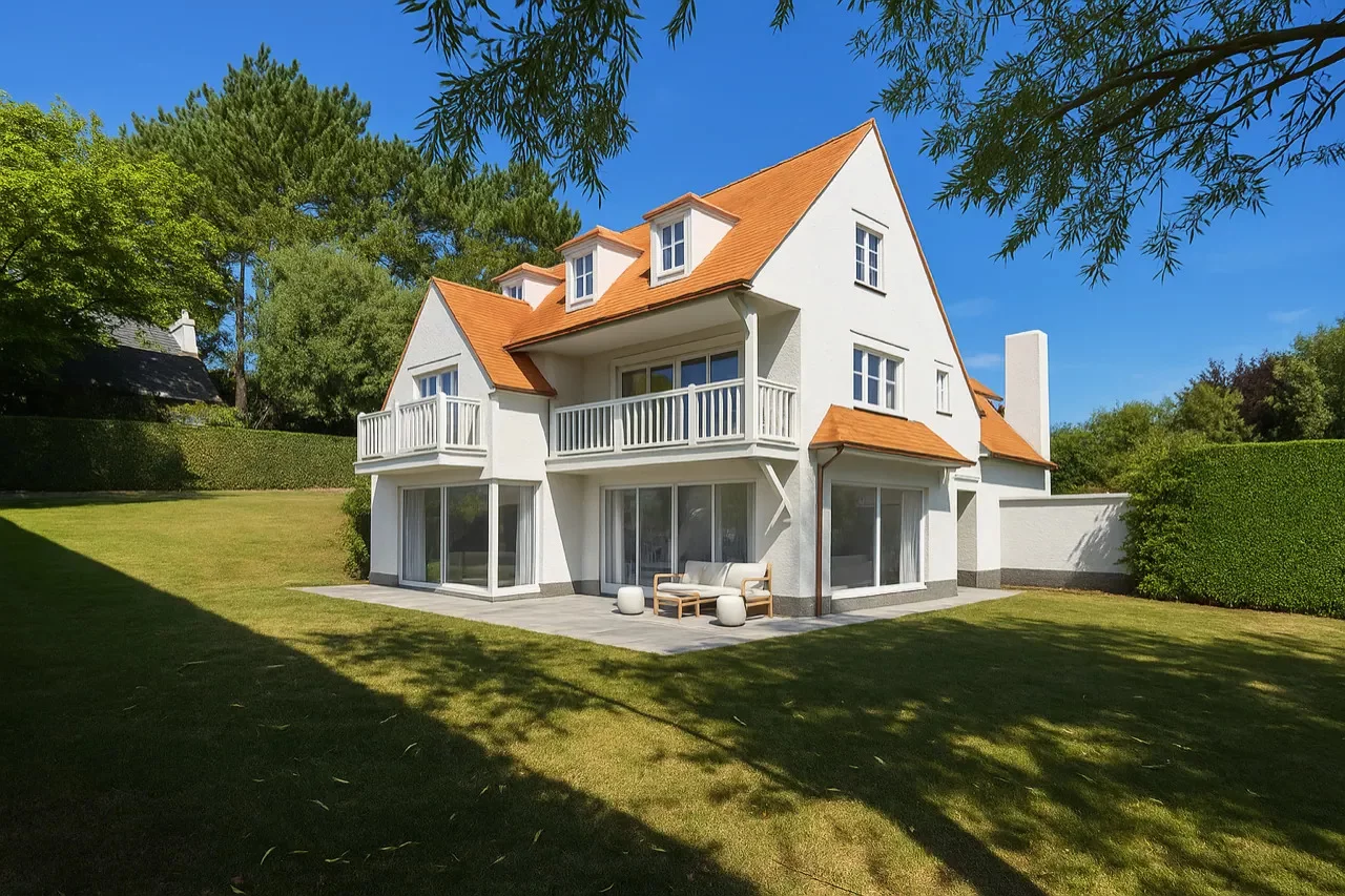Schitterende bouwgrond met high-end bouwplannen in een paadje in het Zoute.