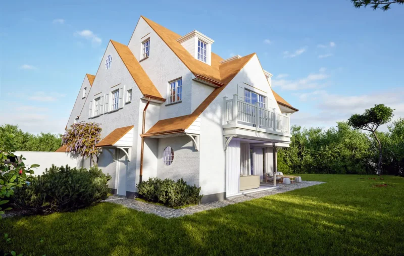 Schitterende bouwgrond met high-end bouwplannen in een paadje in het Zoute.