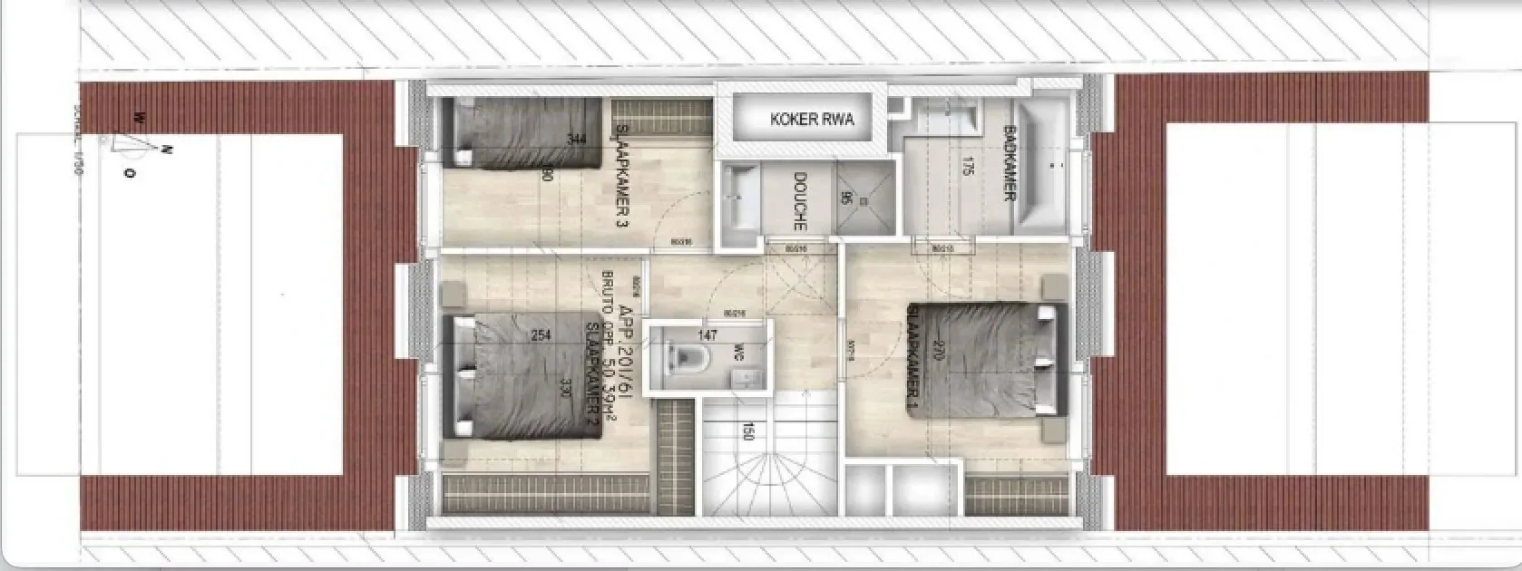 Nieuwbouwappartement gelegen in hartje het Zoute met een prachtig open zicht op de villa's.