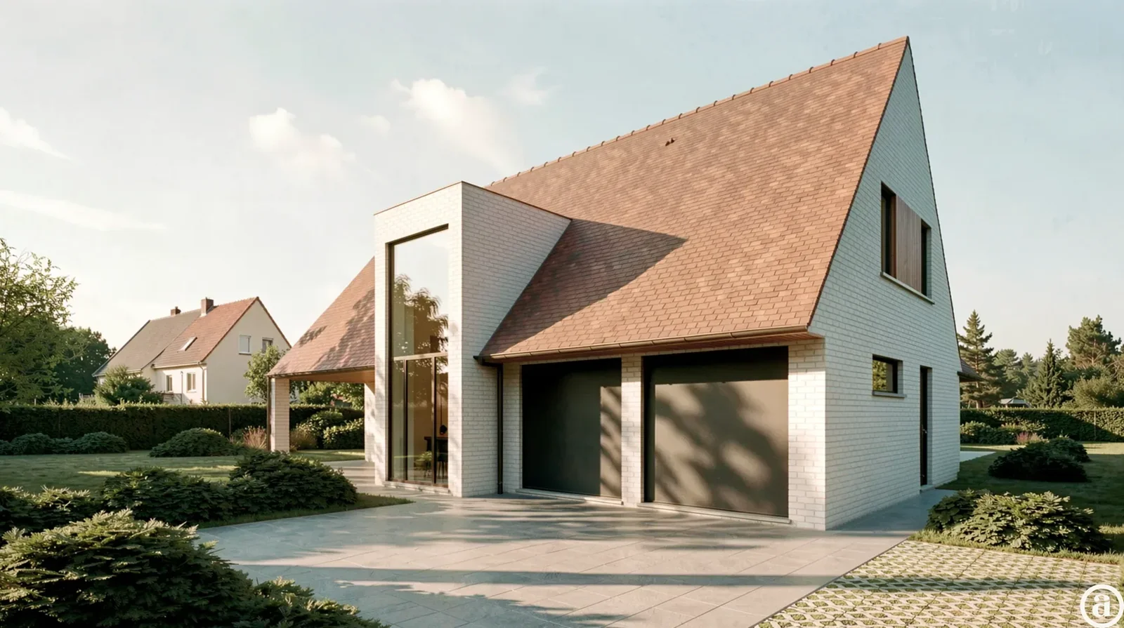 Nieuwbouwvilla op een terrein van 1.097 m² gelegen in een rustige en residentiële omgeving.