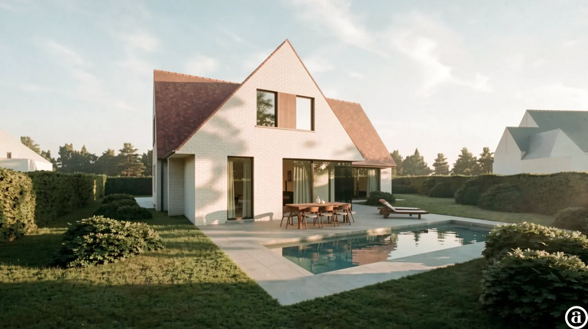Nieuwbouwvilla op een terrein van 1.097 m² gelegen in een rustige en residentiële omgeving.