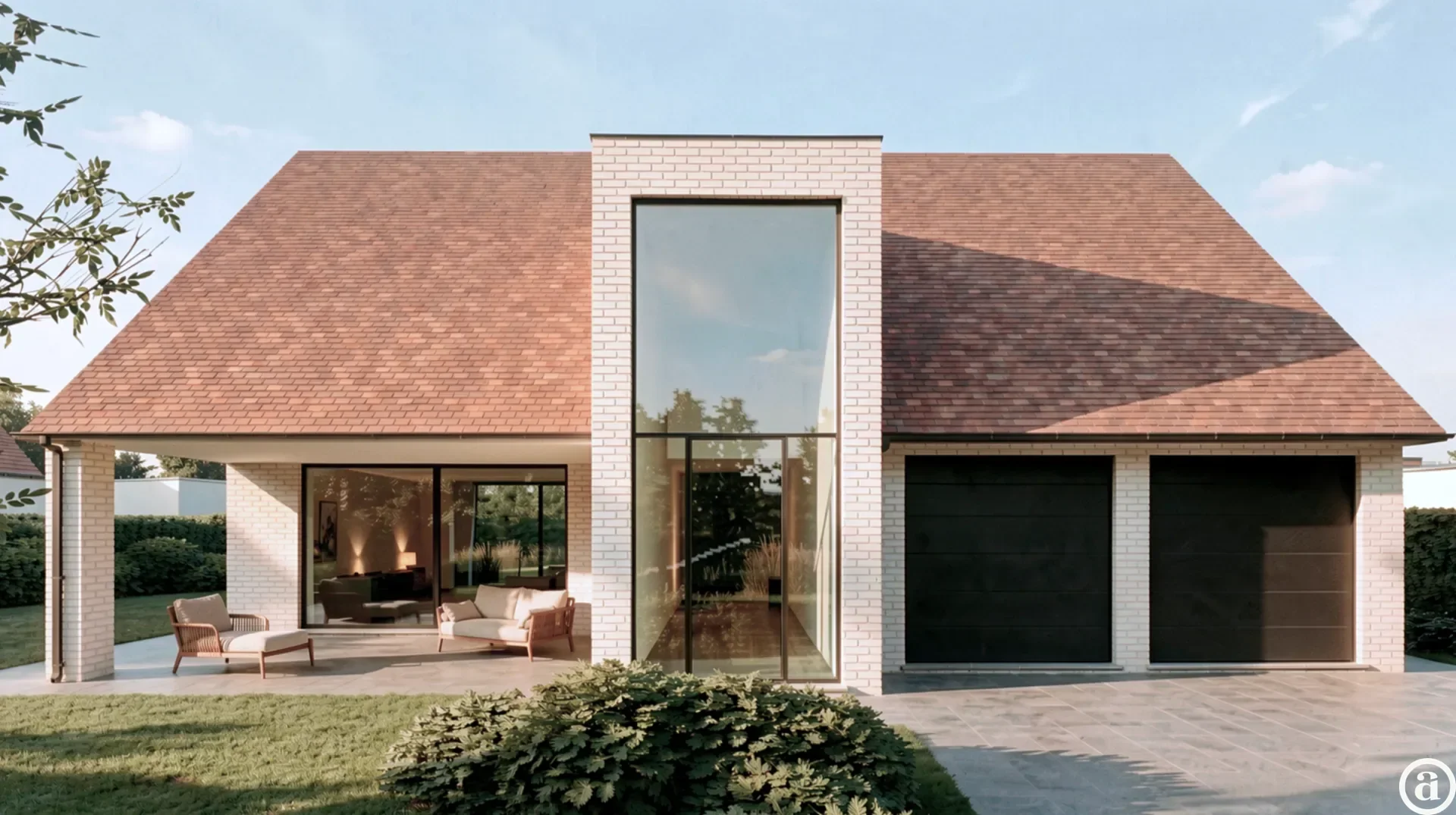 Nieuwbouwvilla op een terrein van 1.097 m² gelegen in een rustige en residentiële omgeving.