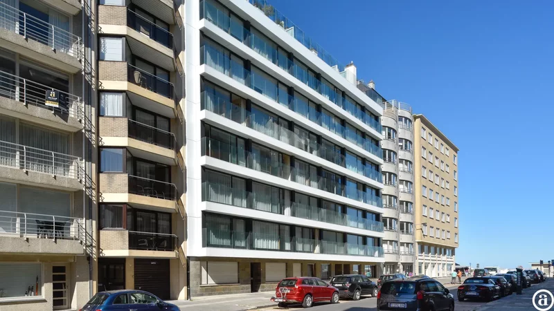 Charmant studio avec vue latérale sur la mer à Knokke