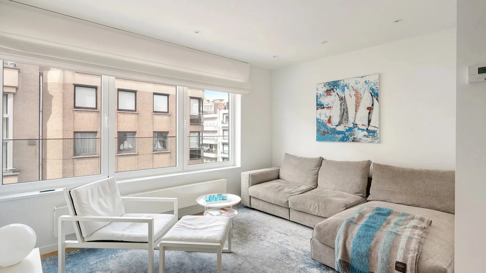 Modern 1-slaapkamerappartement met balkon op toplocatie