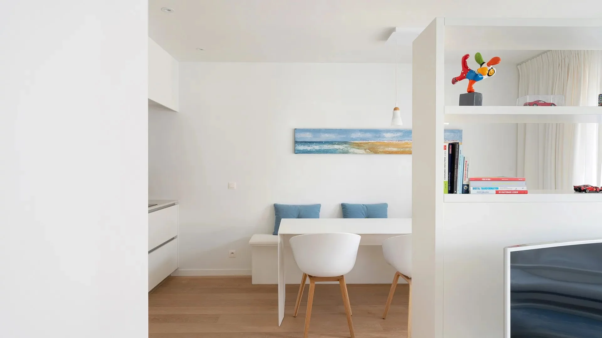 Modern 1-slaapkamerappartement met balkon op toplocatie