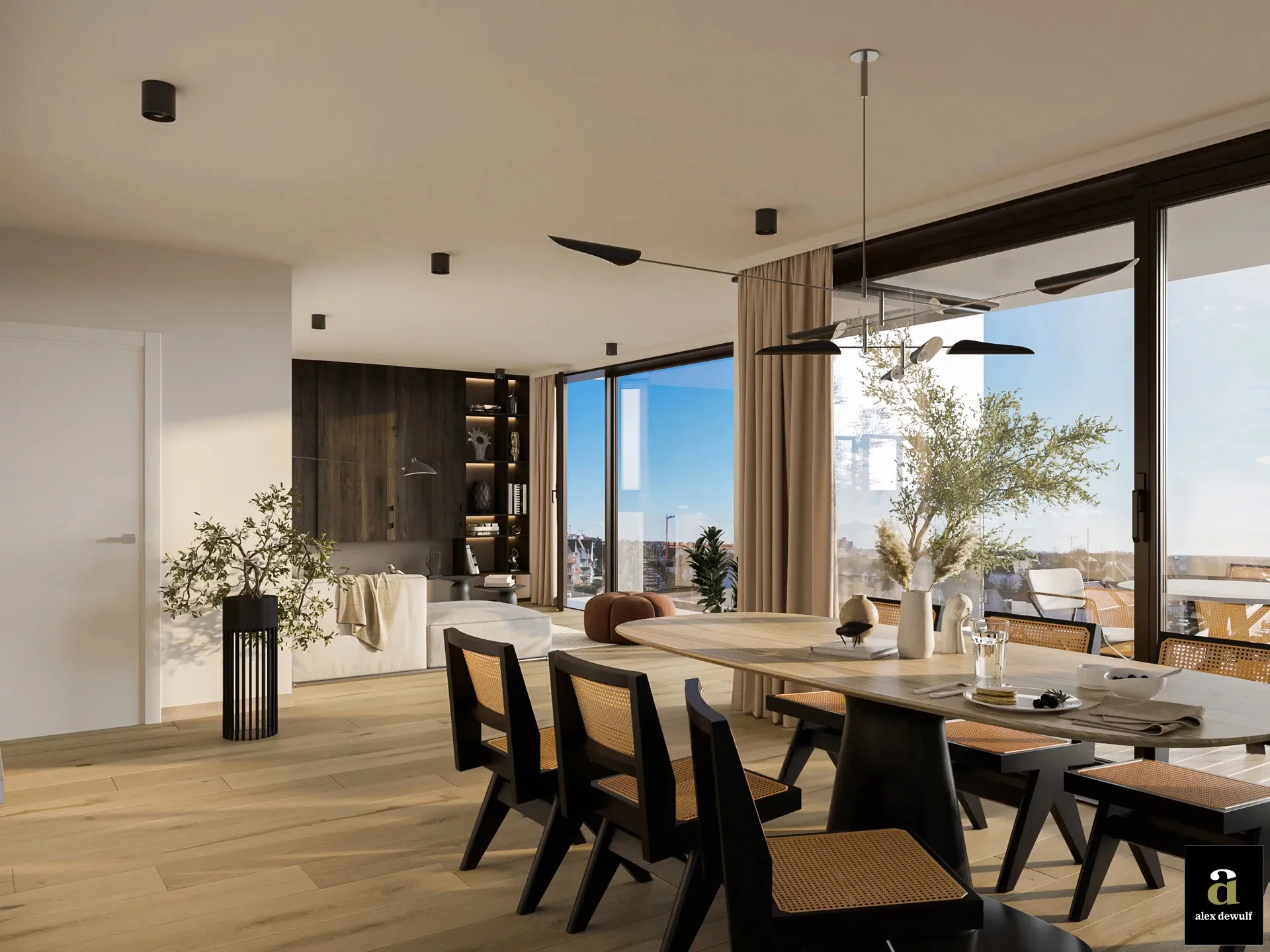 Prachtig nieuwbouwappartement met 2 slaapkamers gelegen op de gelijkvloerse verdieping