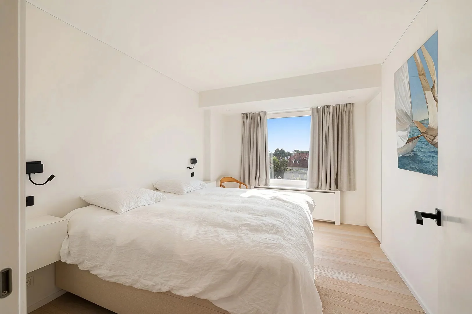 Stijlvol hoekappartement met open uitzicht nabij het Zoute.