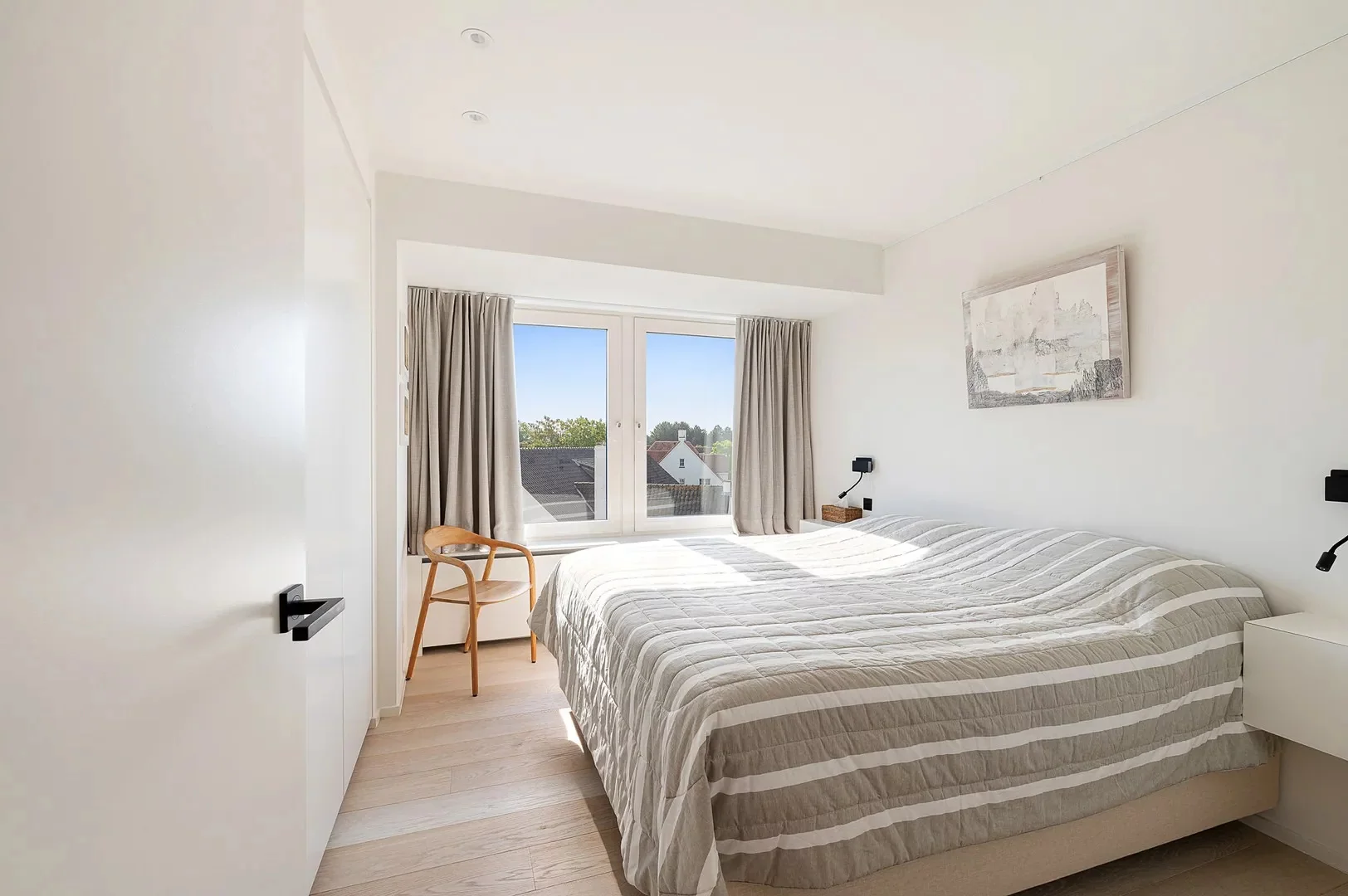 Stijlvol hoekappartement met open uitzicht nabij het Zoute.