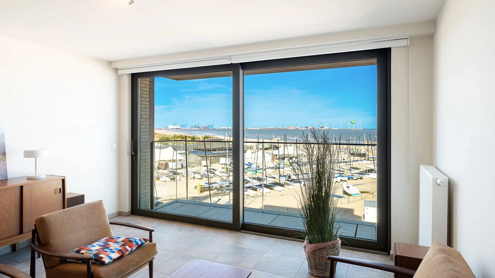 Appartement 2 chambres avec vue mer frontale à Duinbergen