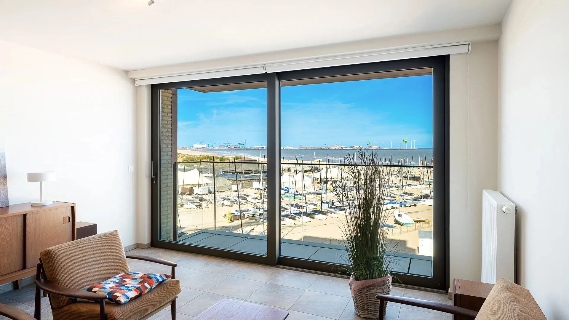 Appartement 2 chambres avec vue mer frontale à Duinbergen