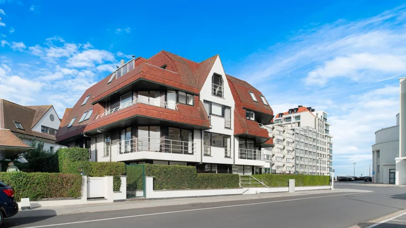 Ruim appartement met zij zeezicht nabij het Albertstrand