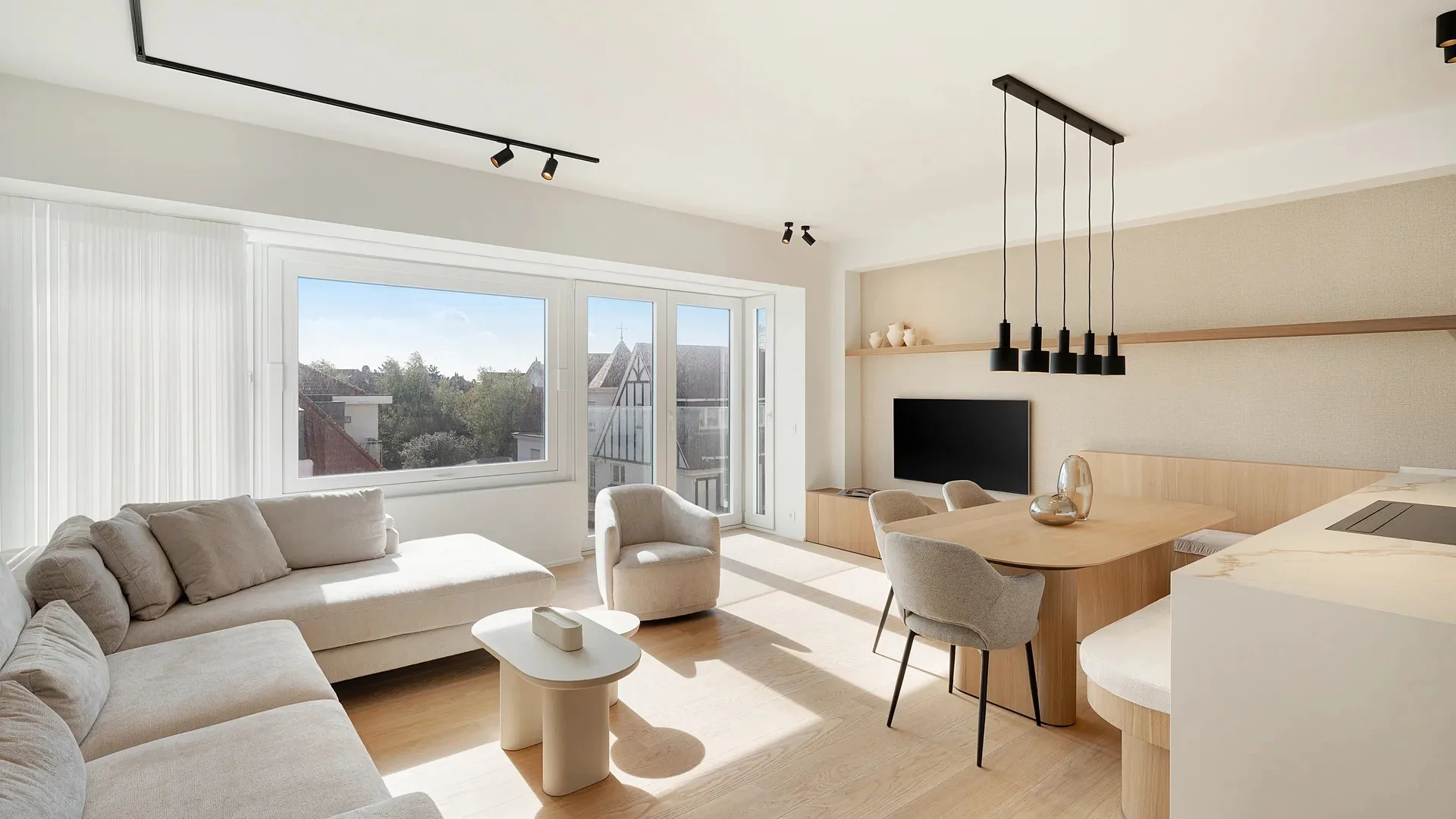 Luxueus appartement met panoramisch zicht in hartje ’t Zoute.