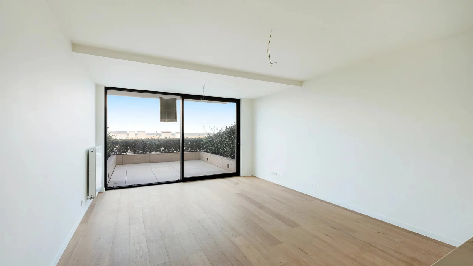 Nieuwbouw appartement met grote terrassen.