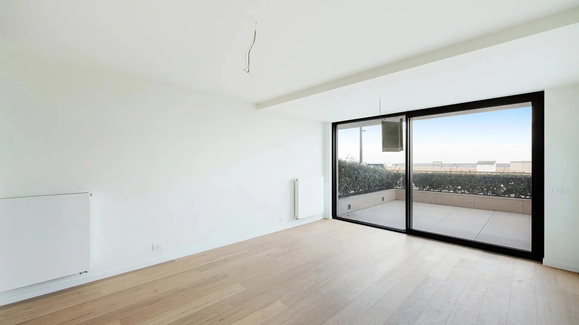 Nieuwbouw appartement met grote terrassen.