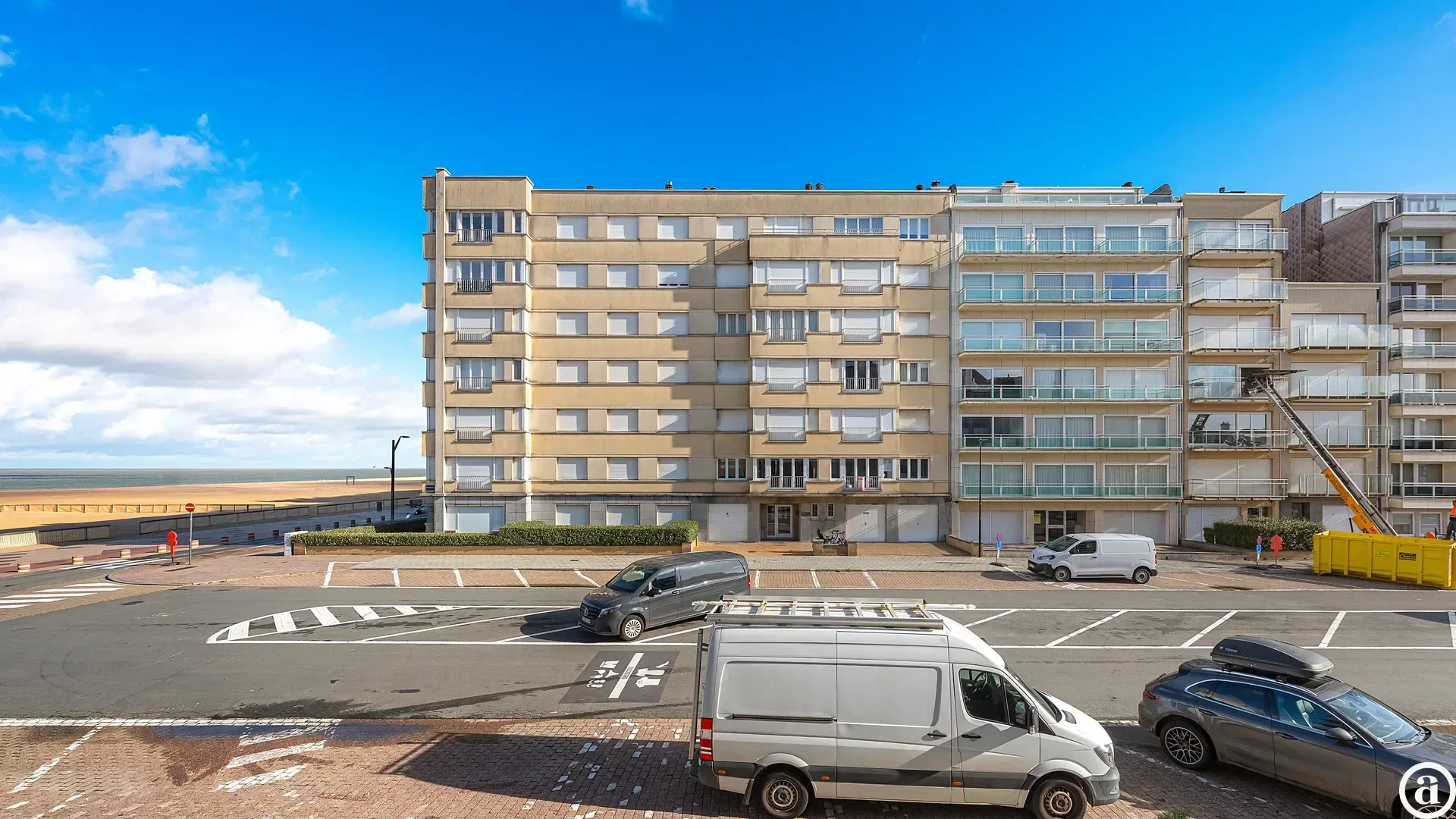 Appartement neuf avec 2 chambres et vue latérale sur mer à Duinbergen