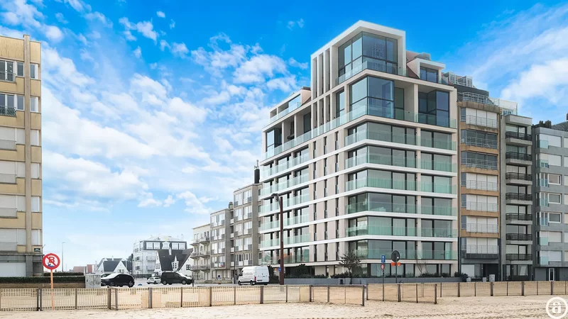 Appartement neuf avec 2 chambres et vue latérale sur mer à Duinbergen