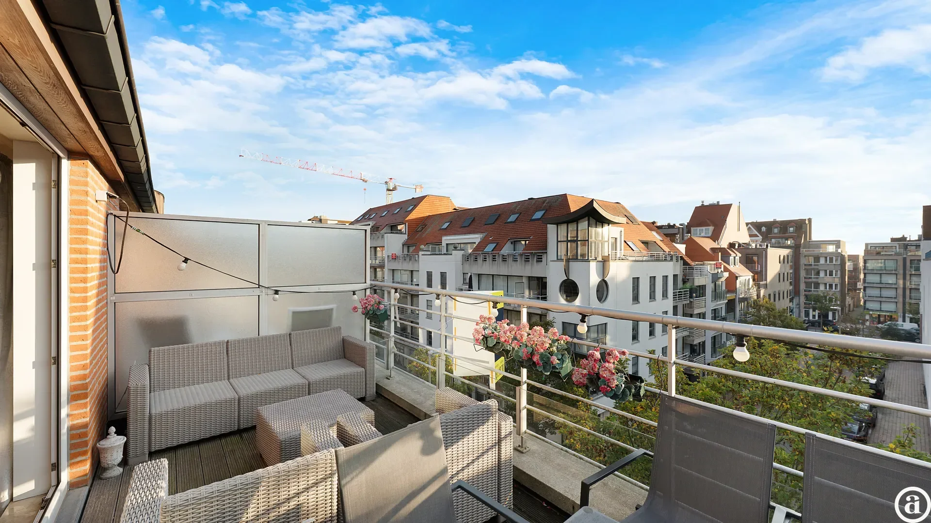 Licht duplexappartement met ruime terrassen in Knokke-Heist